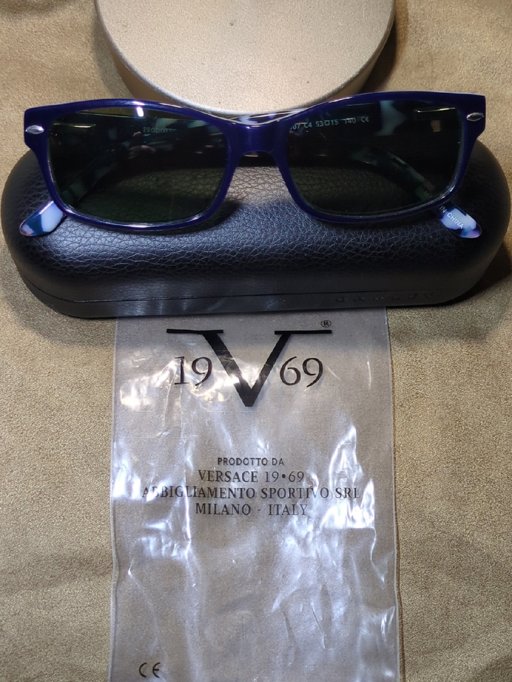 Versace Men's Deep Blue Frame Sunglasses with Dark Lenses NOW ONLY $99